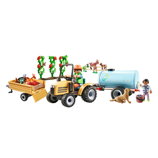 Tractor with Trailer and Water Tank | Country | Eco-Plastic | Open-Ended Play For Kids