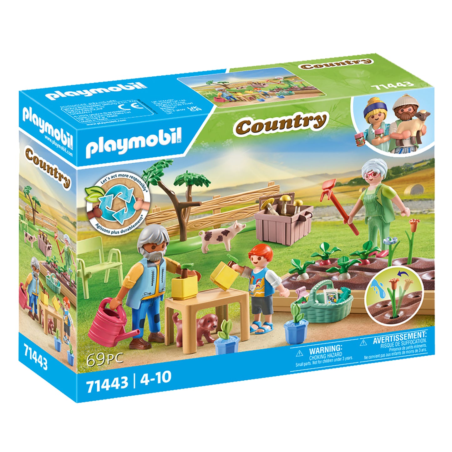 Vegetable Garden with Grandparents | Country | Eco-Plastic | Open-Ended Play For Kids