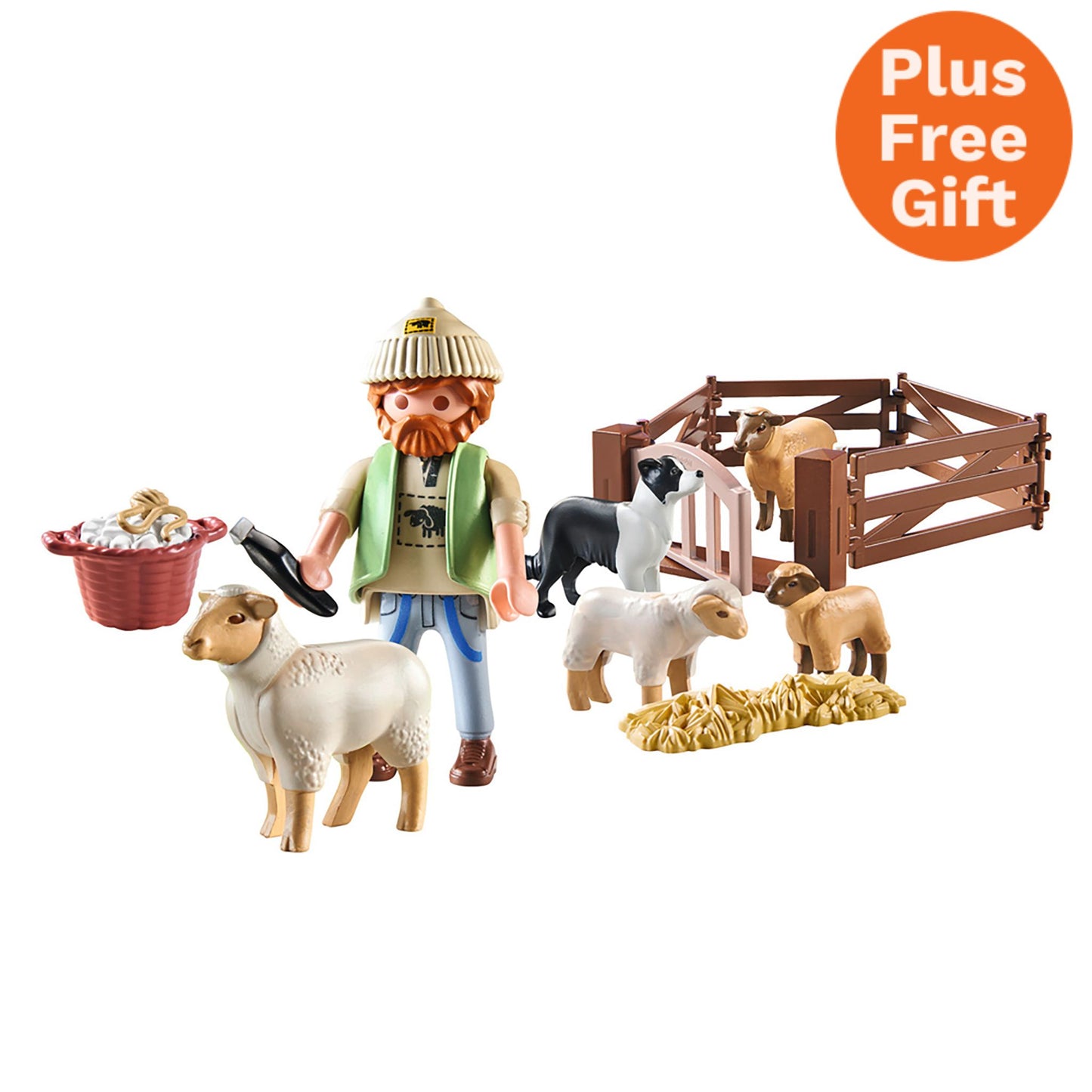 Young Shepherd with Flock of Sheep | Country | Eco-Plastic | 4 - 11 Years