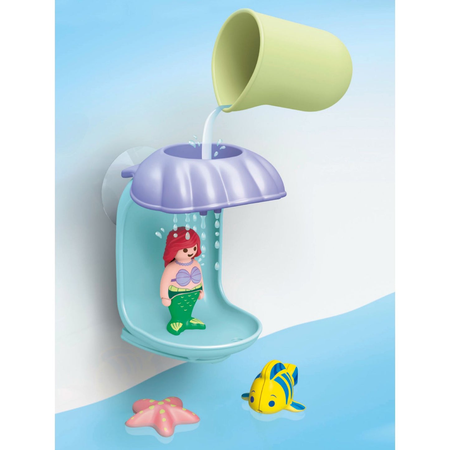 Ariel's Shell Shower | Junior Aqua & Disney | Bath Toys | Eco-Plastic | 1 - 4 Years