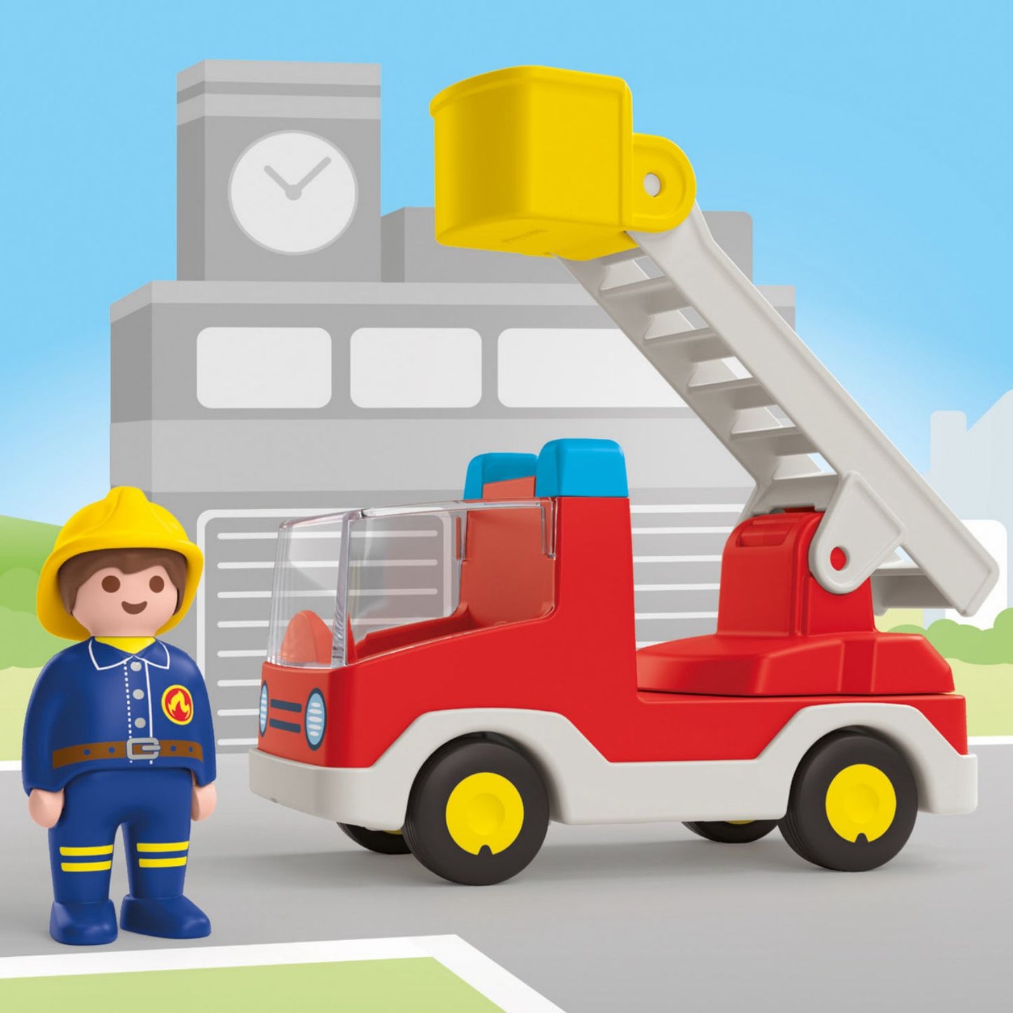 Ladder Unit Fire Truck | Junior | Eco-Plastic | 1 - 4 Years