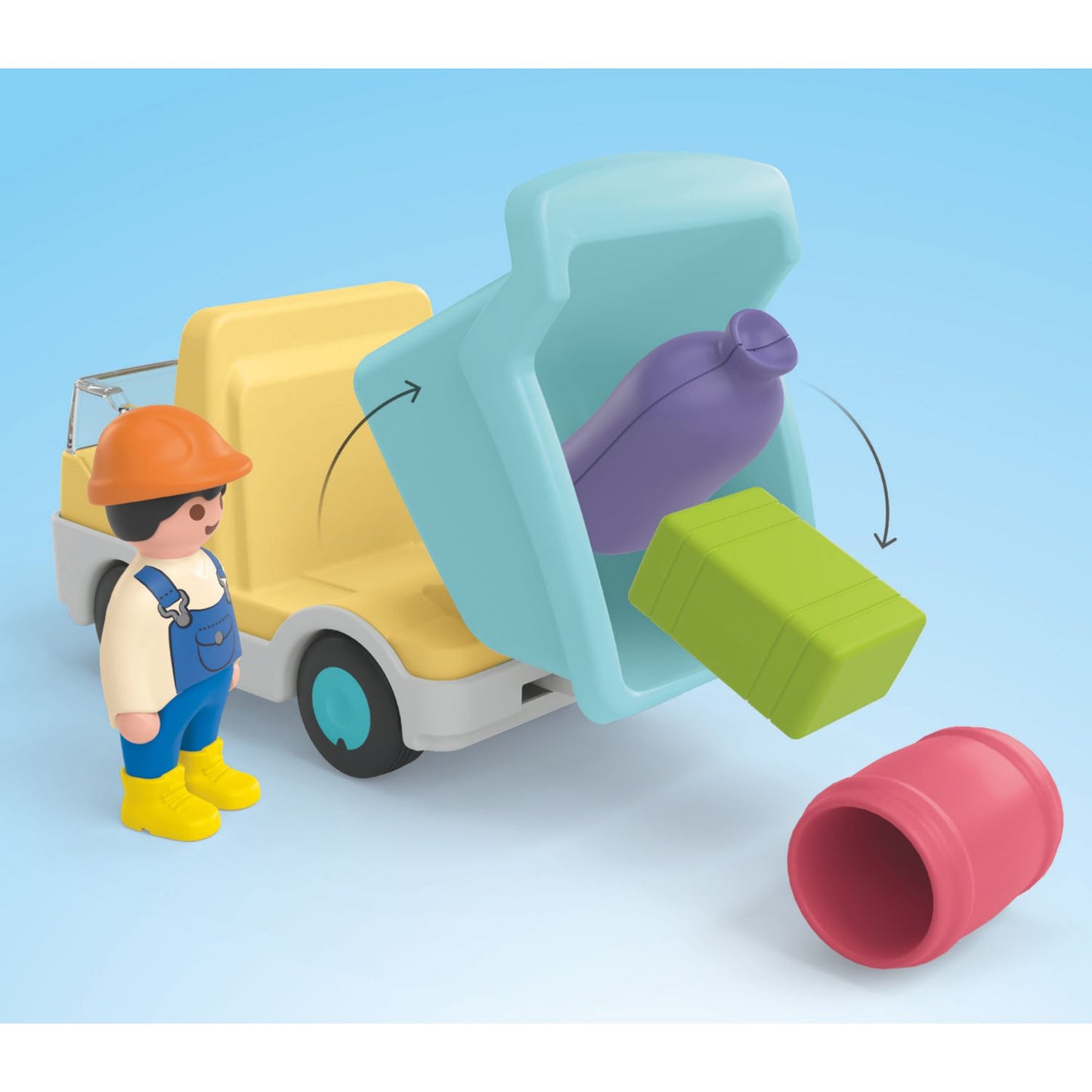 Construction Truck with Sorting Garage | Junior | Eco-Plastic | 1 - 4 Years