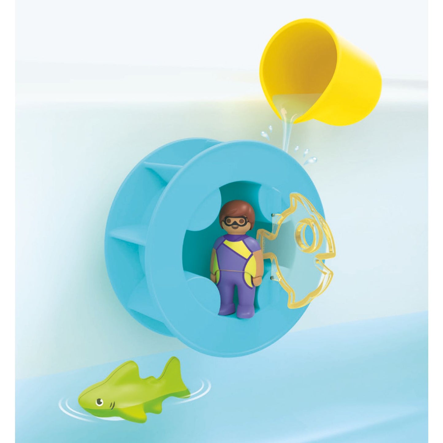 Water Wheel with Baby Shark | Junior Aqua | Eco-Plastic | Bath Toys For Kids