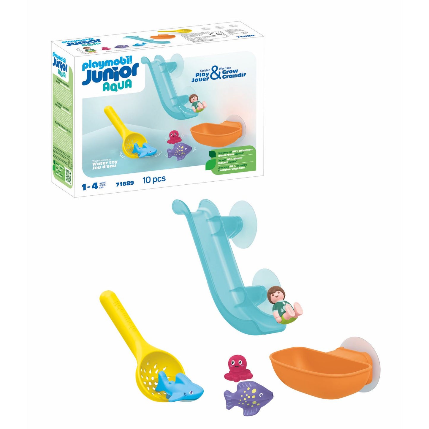 Water Slide with Sea Animals | Junior Aqua | Eco-Plastic | Bath Toys For Kids