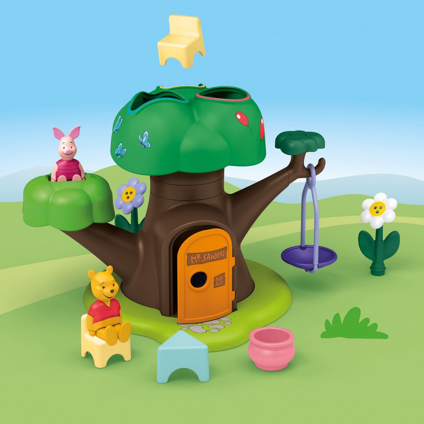 Winnie the Pooh & Piglet's Tree House | Junior & Disney | Eco-Plastic | 1 - 4 Years