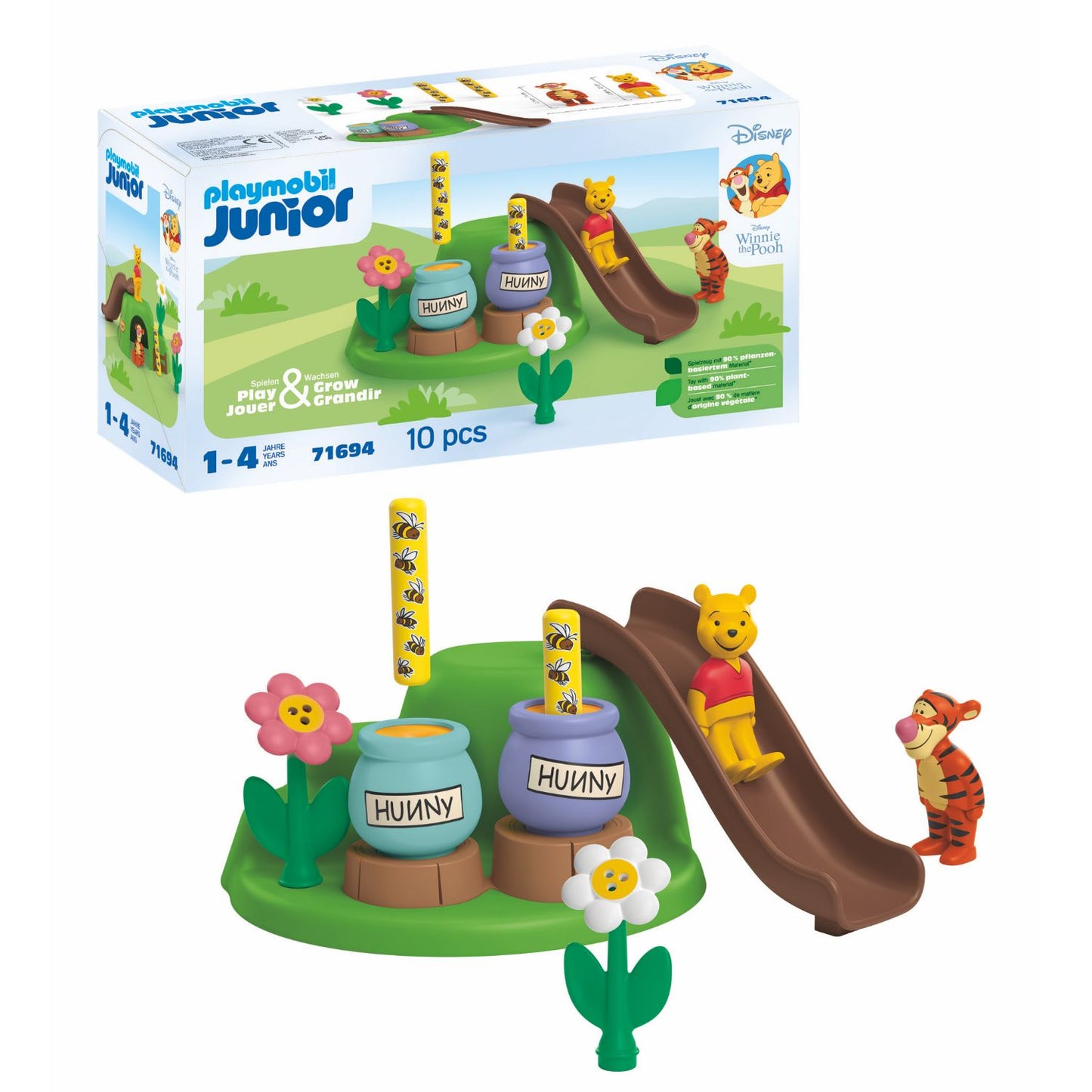 Winnie the Pooh & Tigger's Bee Garden | Junior & Disney | Eco-Plastic | 1 - 4 Years