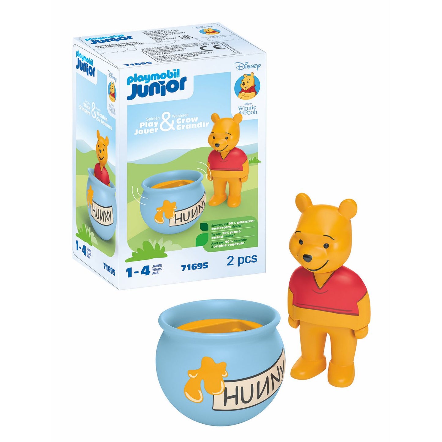 Winnie the Pooh's Counter Balance Honey Pot | Junior & Disney | Eco-Plastic | 1 - 4 Years