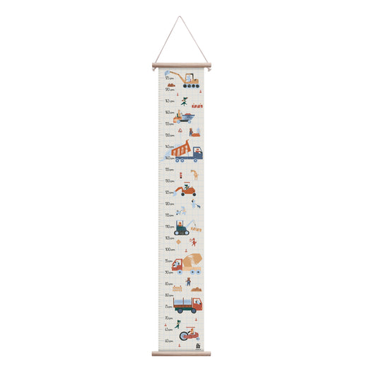 Height Growth Chart | Busy Builders | Nursery Wall Decoration