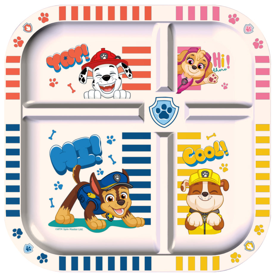 PAW Patrol | Easy Eater Kids Plate + Dice | Organic Bio-Circular | Made in Germany