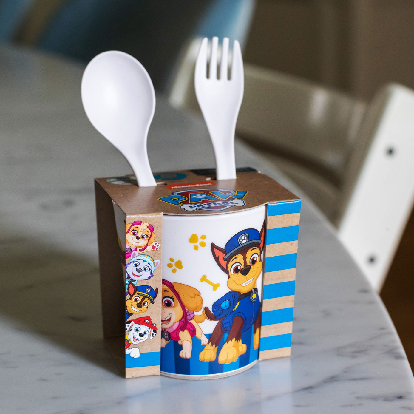 PAW Patrol | Easy Eater Kids Cup + Cutlery Set | Organic Bio-Circular | Made in Germany