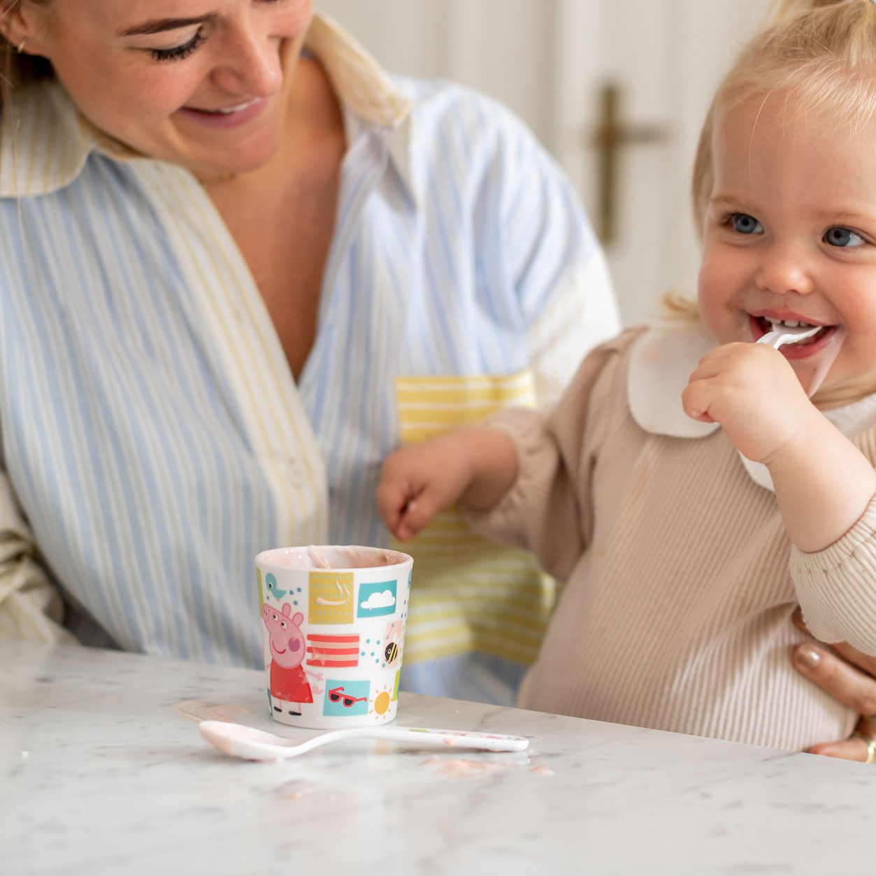 Peppa Pig | Easy Eater Kids Cup + Cutlery Set | Organic Bio-Circular | Made in Germany