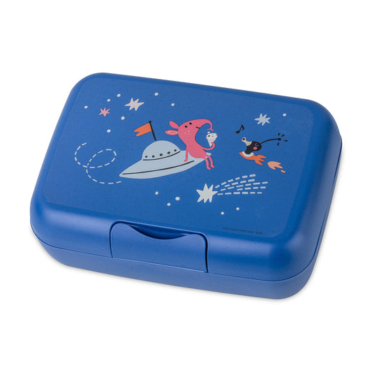 Space | Kids Lunch Box - Organic Space Blue | Organic Bio-Circular | Made in Germany