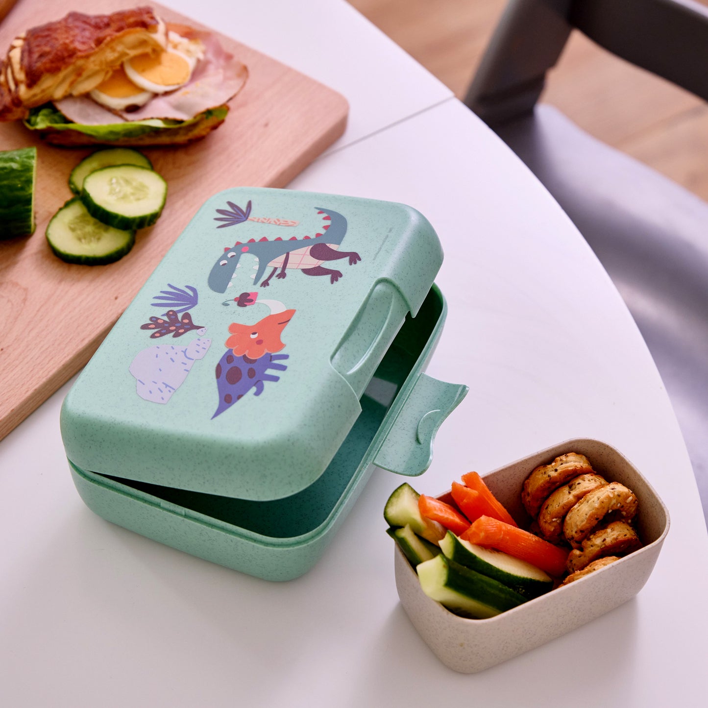 Rex | Kids Lunch Box - Organic Sage Green | Organic Bio-Circular | Made in Germany