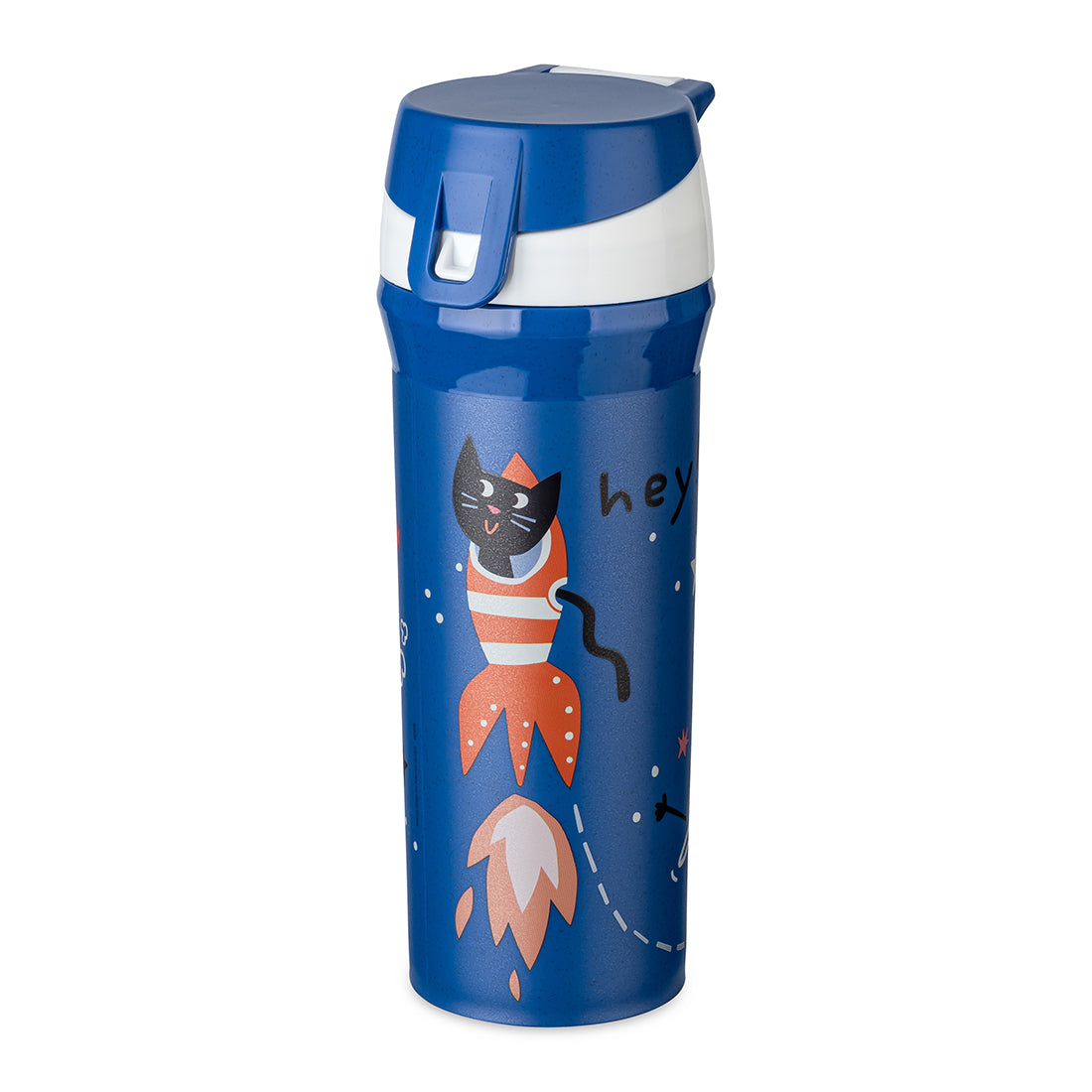 Space | Kids Water Bottle - Organic Space Blue | 500 ml | Organic Bio-Circular | Made in Germany