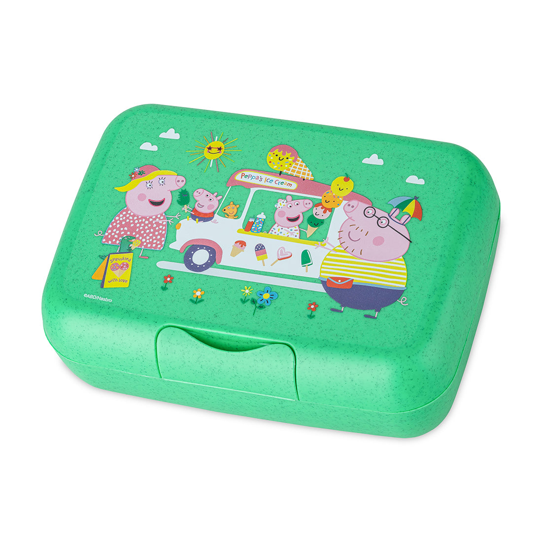 Peppa Pig Pop | Kids Lunch Box - Organic Spring Green | Organic Bio-Circular | Made in Germany