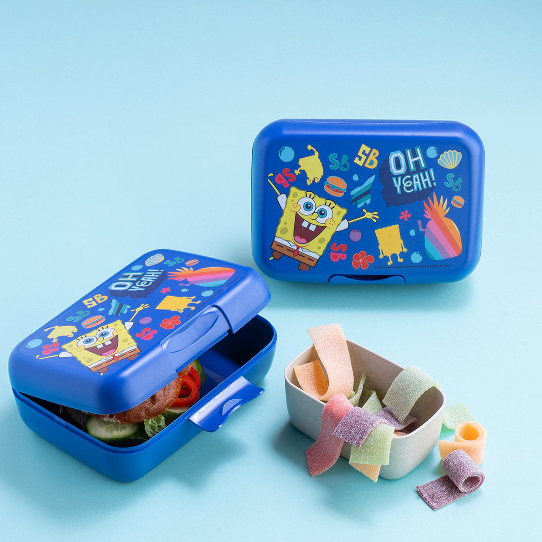 Spongebob Squarepants | Kids Lunch Box - Space Blue | Organic Bio-Circular | Made in Germany