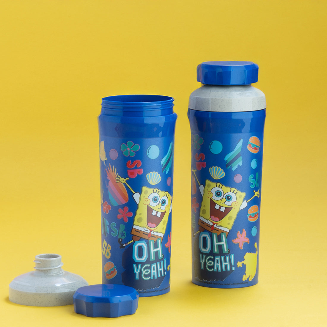 Spongebob Squarepants | Kids Water Bottle - Space Blue | 500 ml | Organic Bio-Circular | Made in Germany