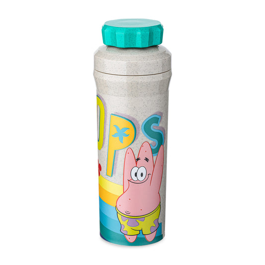Spongebob Patrick | Kids Water Bottle - Organic Sand | 500 ml | Organic Bio-Circular | Made in Germany