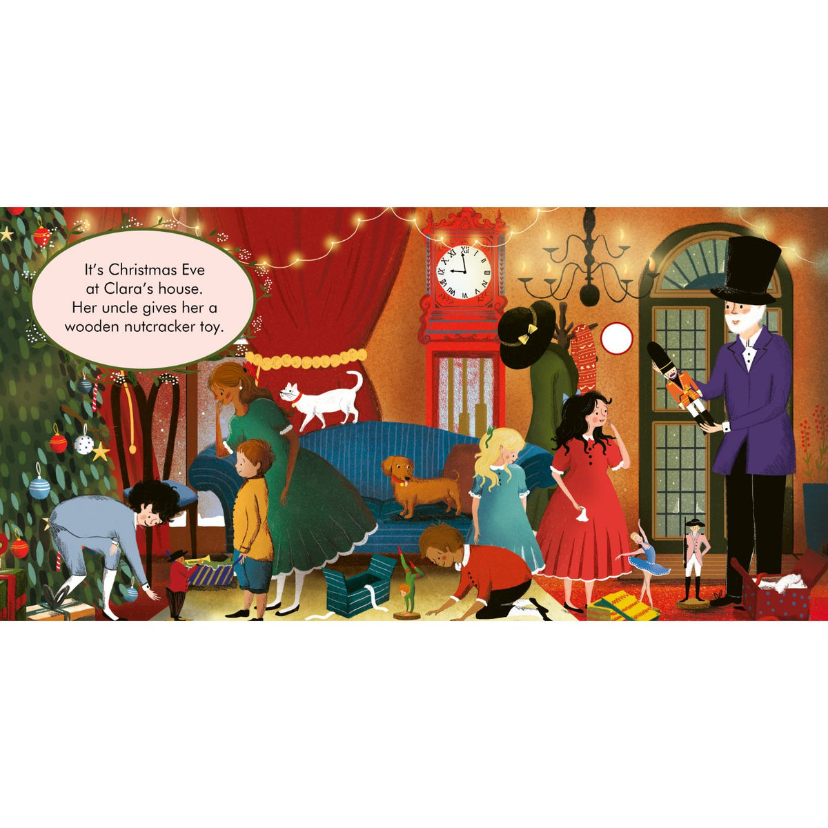 Sample pages (2) from 'My First Story Orchestra: The Nutcracker' by Jessica Courtney-Tickle - toddler board book