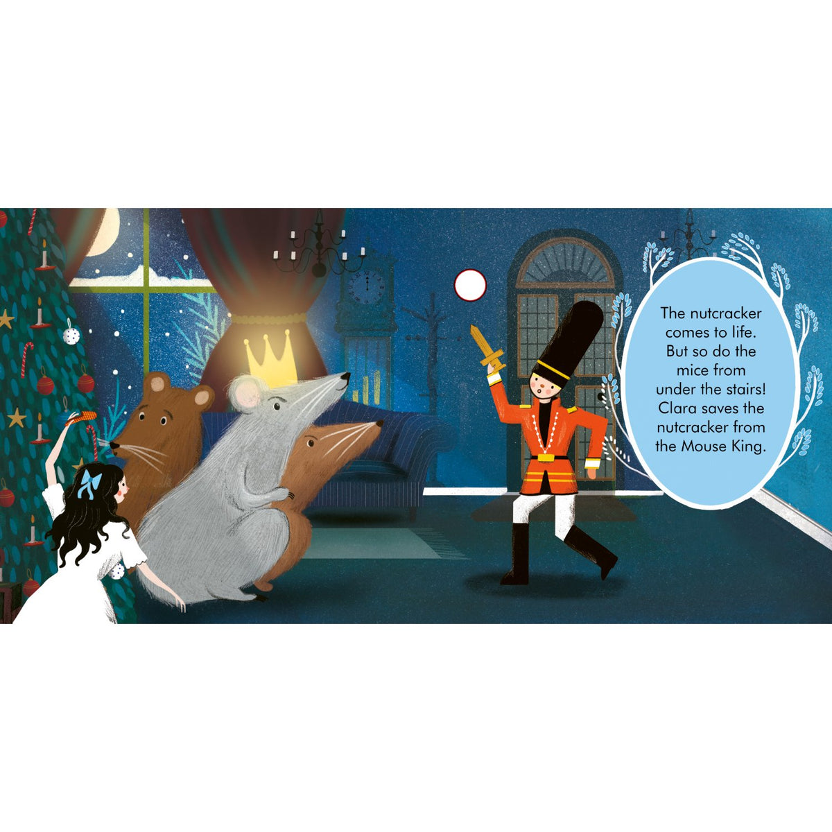 Sample pages (3) from 'My First Story Orchestra: The Nutcracker' by Jessica Courtney-Tickle - toddler board book