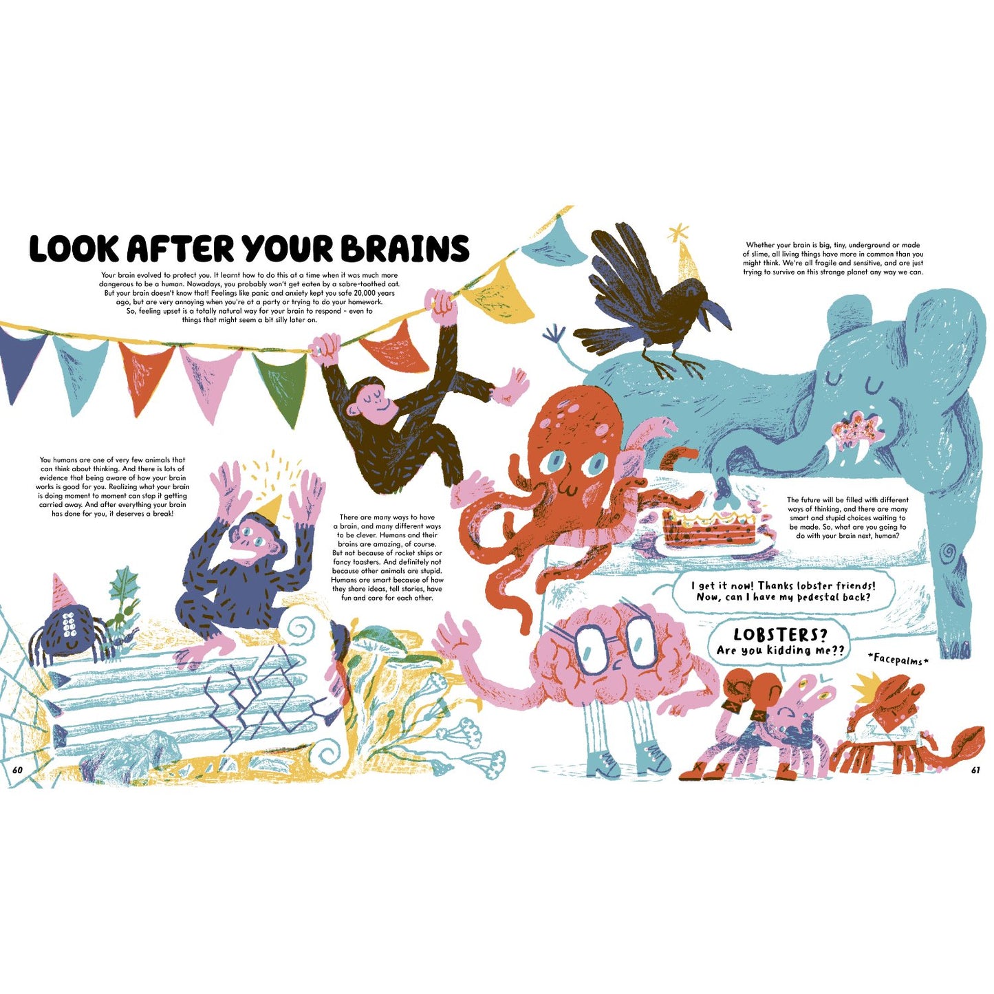 No-Brainer Brain Explainer - How Animals Think, from Humans to Birdbrains | Hardcover | Children's Book on Space & Science