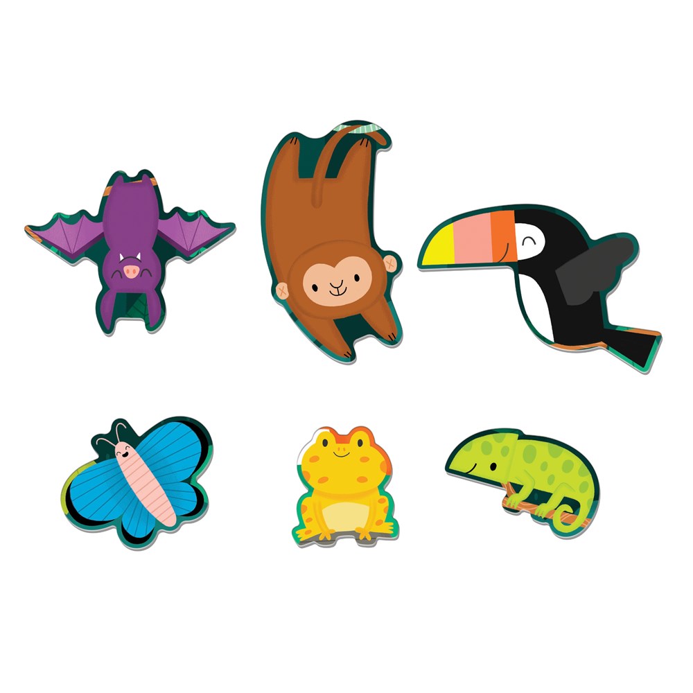 Rainforest | 25 Piece Floor Jigsaw Puzzle with Animal Shaped Pieces