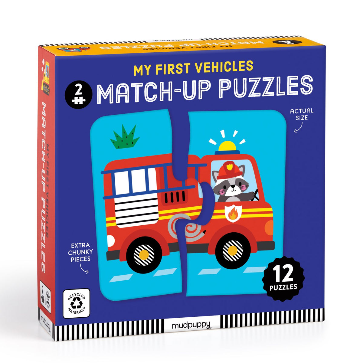 Children's jigsaw cover: 'My First Vehicles 2 Piece Match-up Puzzles' by Mudpuppy and Wendy Kendall