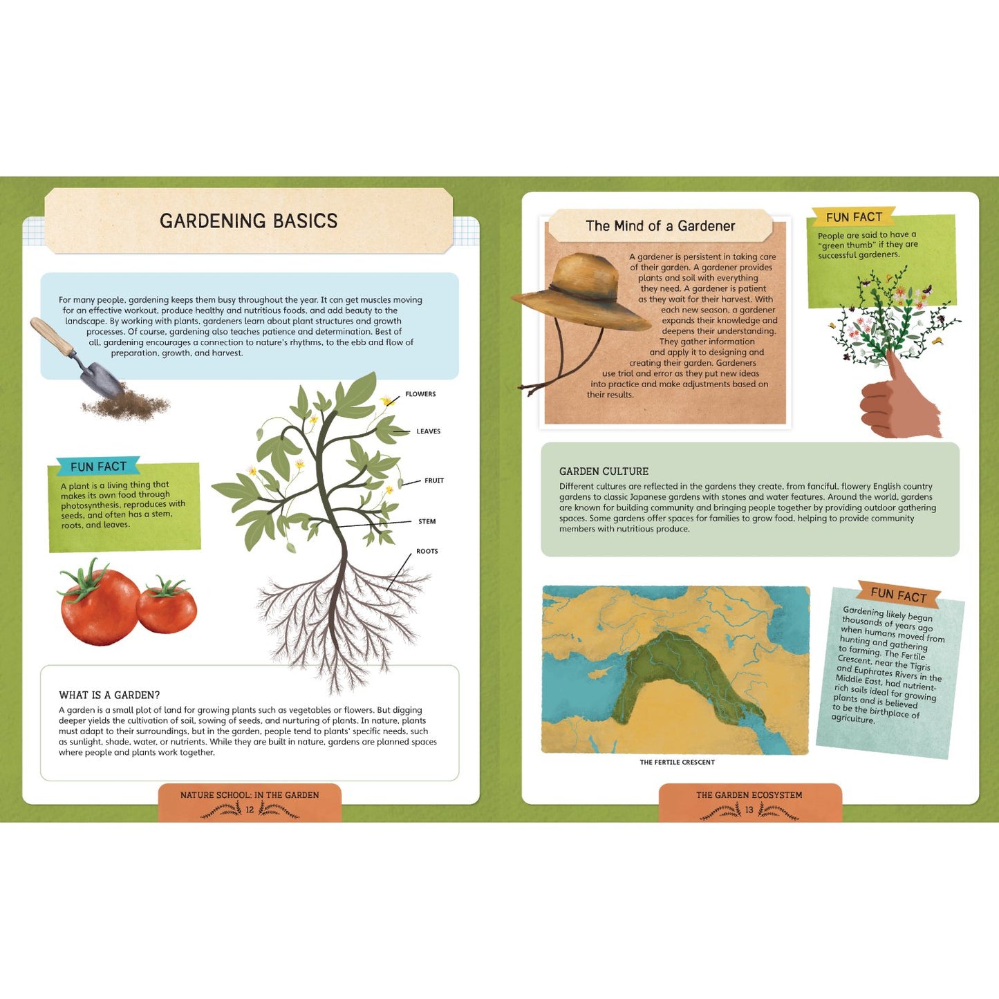 Nature School: In the Garden - Lessons and Activities to Cultivate Children’s Connection to the Natural World | Paperback | Children's Book on Gardening & Plants