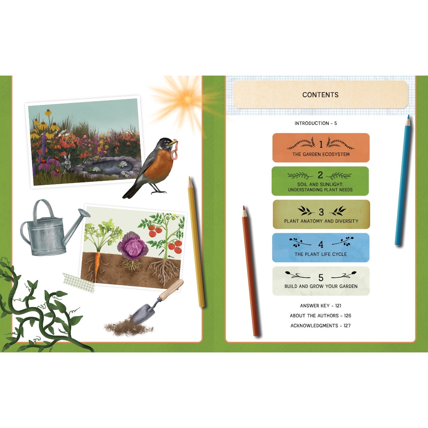 Nature School: In the Garden: The Workbook - 100+ Activities, Games, and Puzzles | Paperback | Children's Book on Gardening & Plants
