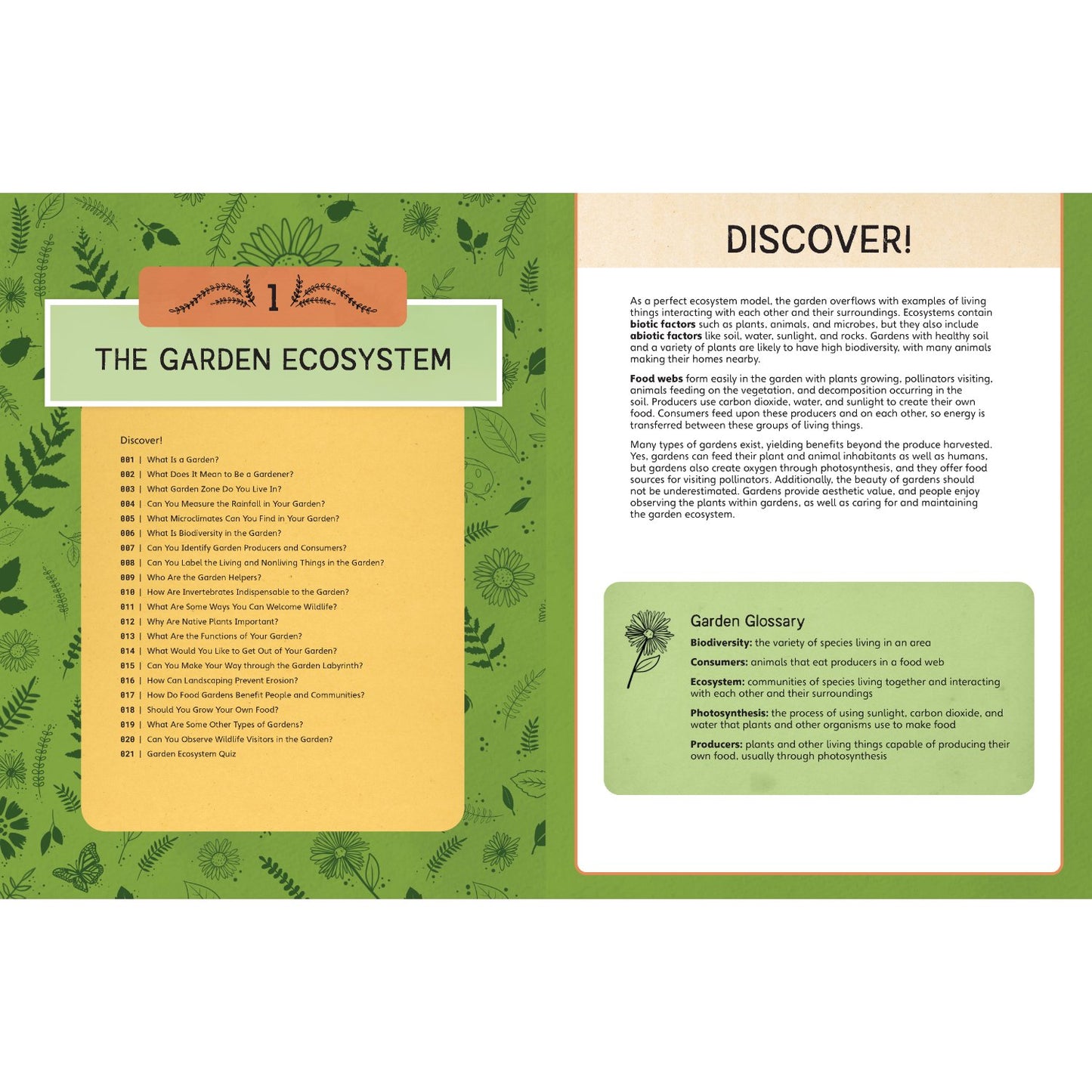 Nature School: In the Garden: The Workbook - 100+ Activities, Games, and Puzzles | Paperback | Children's Book on Gardening & Plants