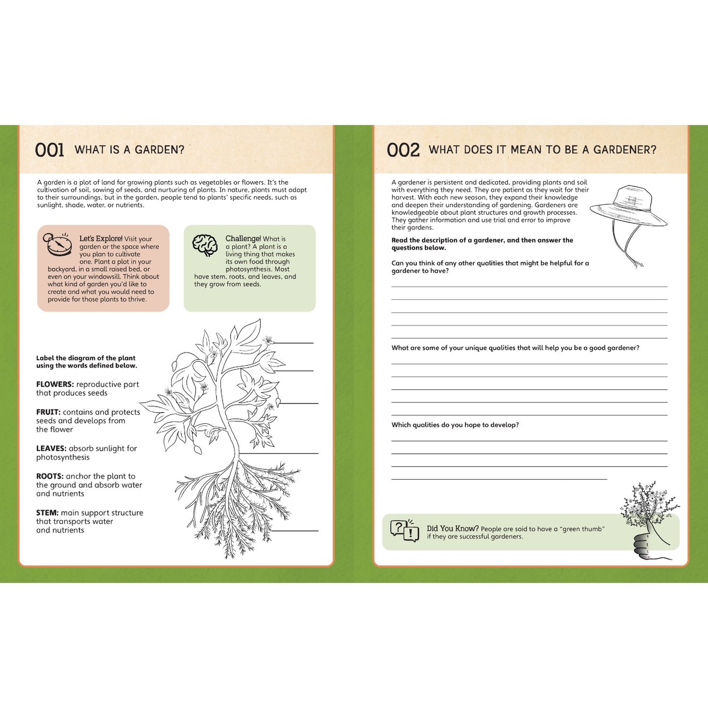 Nature School: In the Garden: The Workbook - 100+ Activities, Games, and Puzzles | Paperback | Children's Book on Gardening & Plants