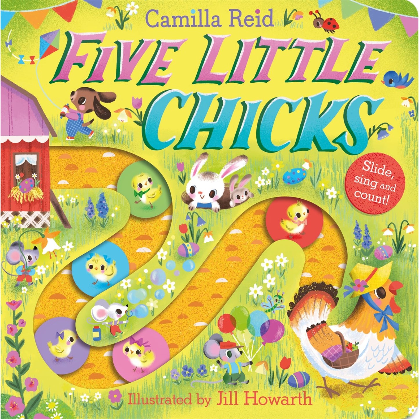 Five Little Chicks - Slide, Sing and Count! | Interactive Board Book