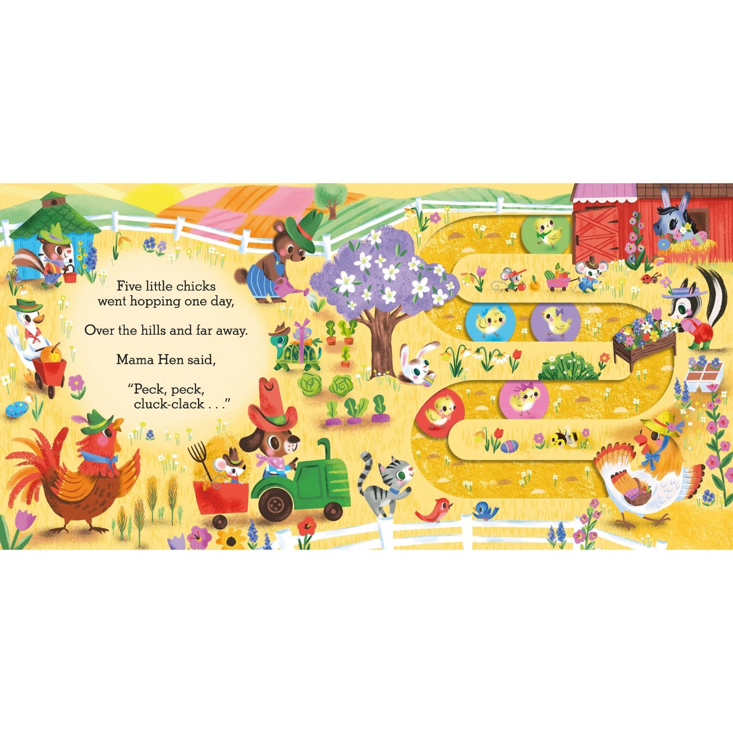 Five Little Chicks - Slide, Sing and Count! | Interactive Board Book