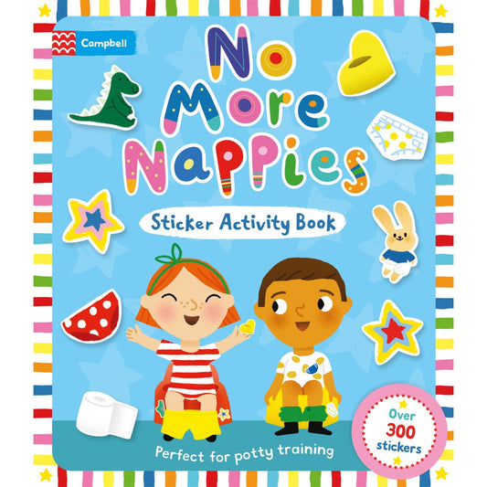 No More Nappies Sticker Activity Book - Perfect for potty training, over 300 stickers! | Paperback | Children's Activity Book