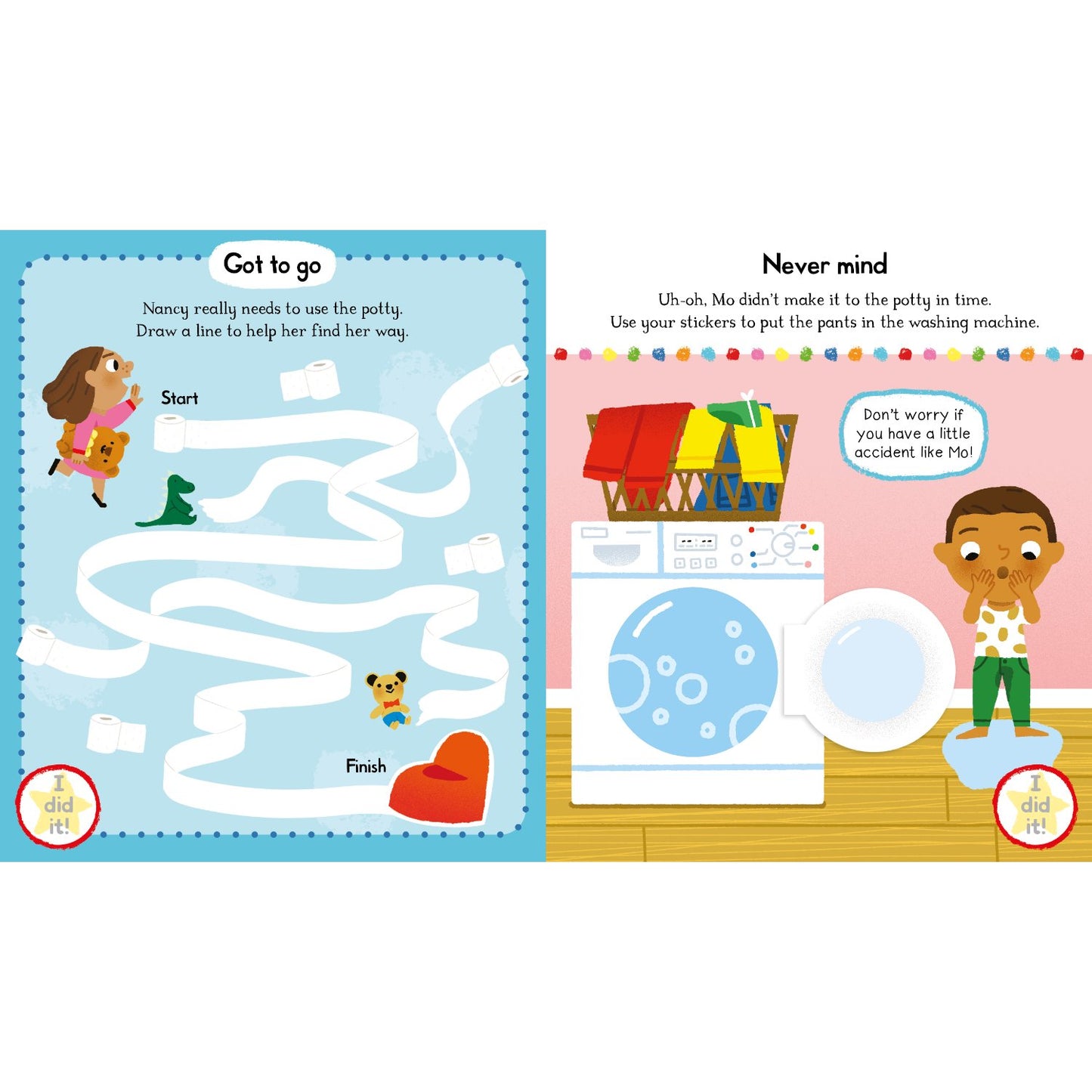 No More Nappies Sticker Activity Book - Perfect for potty training, with over 300 stickers! | Paperback | Children's Book