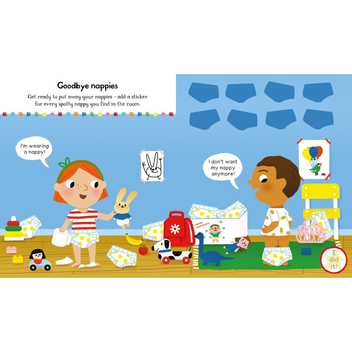 No More Nappies Sticker Activity Book - Perfect for potty training, with over 300 stickers! | Paperback | Children's Book