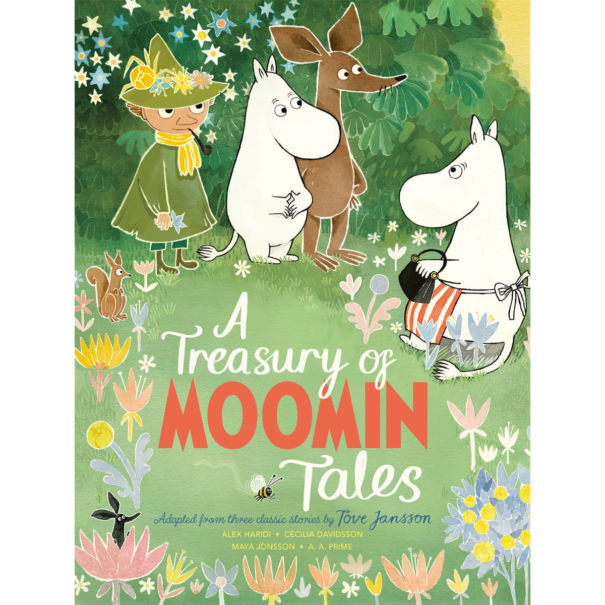 Preschool hardcover cover: 'Treasury of Moomin Tales' by Tove Jansson, Alex Haridi and others