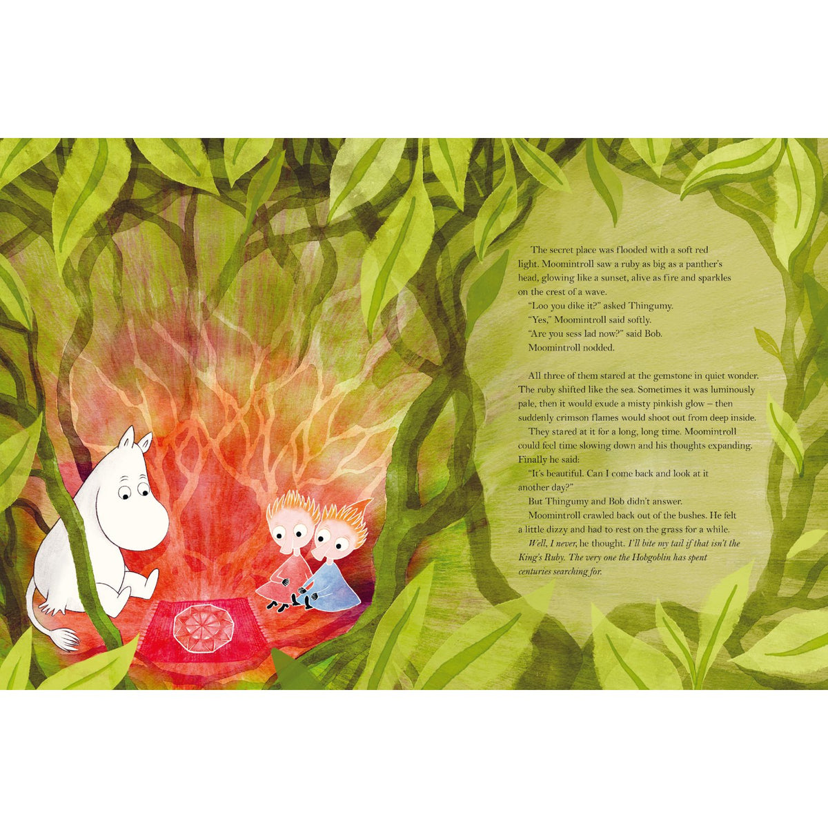 Sample pages (3) from 'Treasury of Moomin Tales' by Tove Jansson, Alex Haridi and others - preschool hardcover