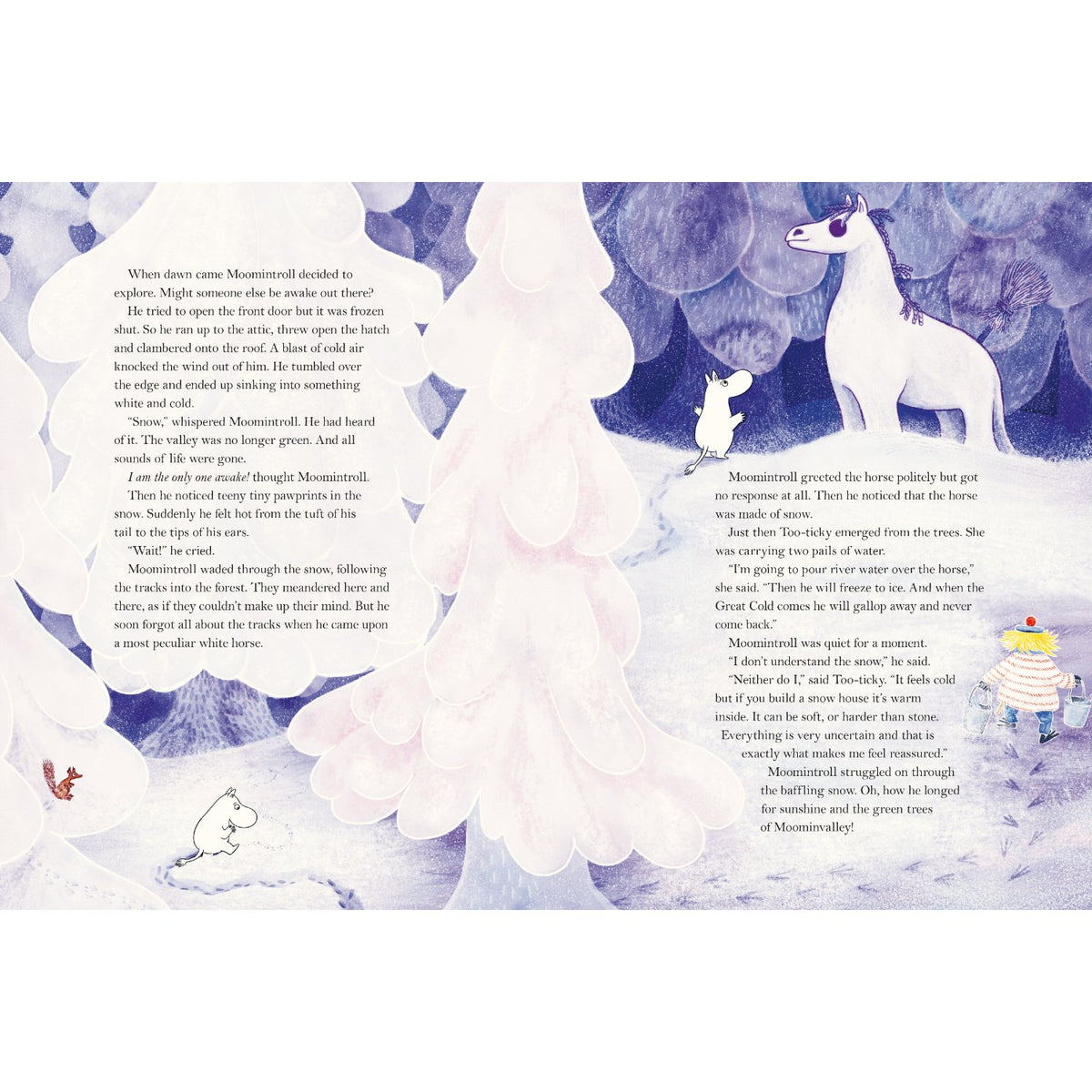 Sample pages (4) from 'Treasury of Moomin Tales' by Tove Jansson, Alex Haridi and others - preschool hardcover