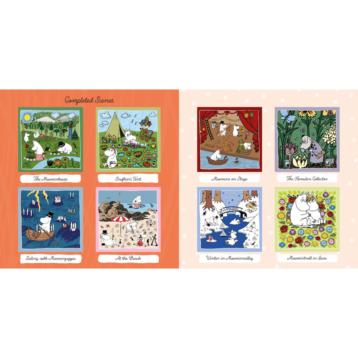 Sample pages (2) from 'Moomin Cosy Creations' by Macmillan Children's Books - children's paperback