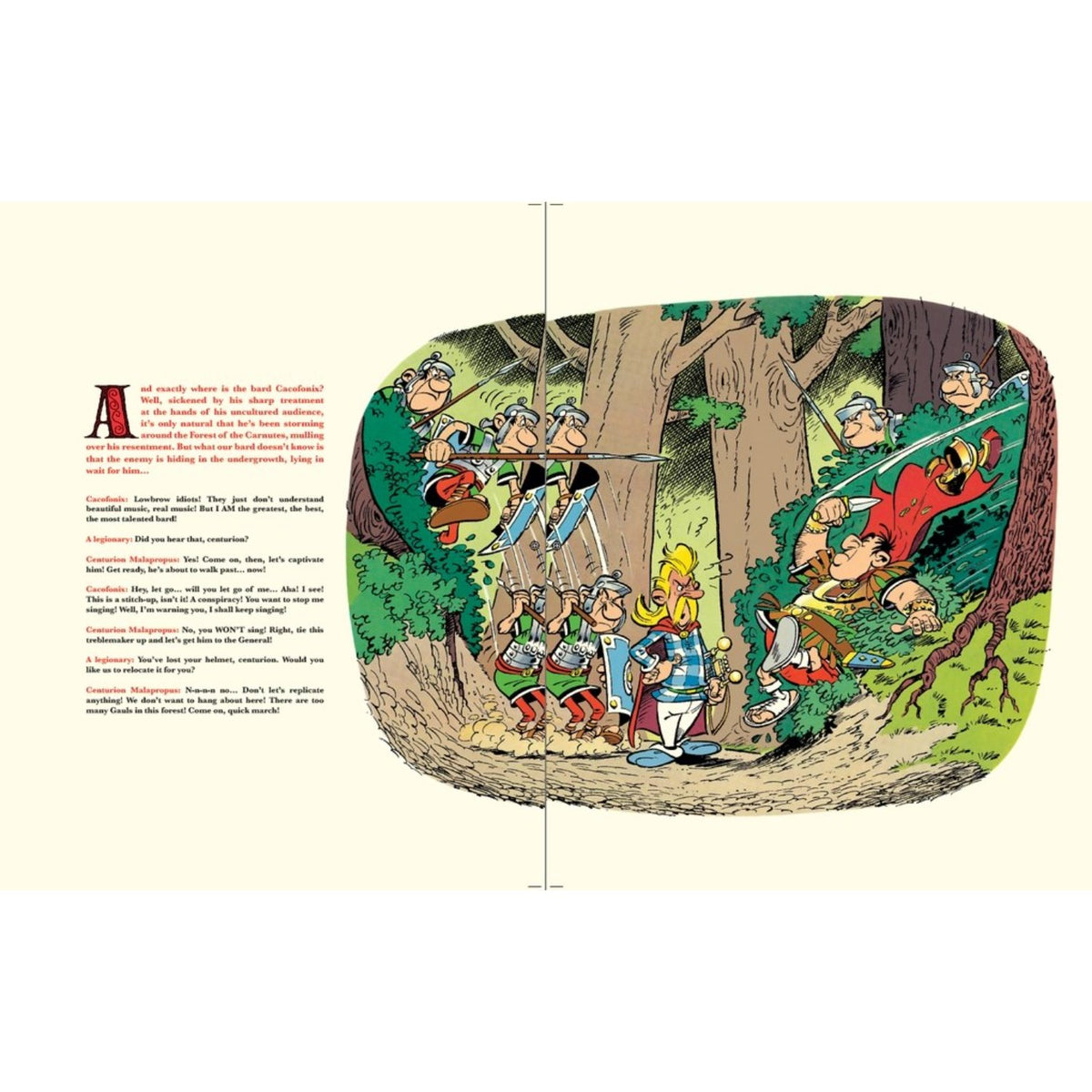 Sample pages (2) from 'Golden Menhir' by René Goscinny and Albert Uderzo - children's hardcover