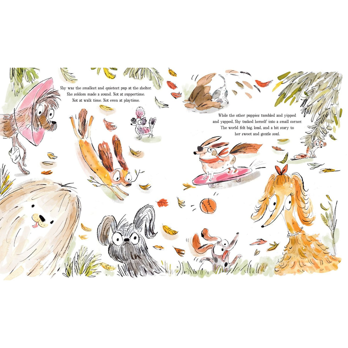 Sample pages (2) from 'Shy' by Julie Andrews, Emma Walton Hamilton and others - preschool hardcover