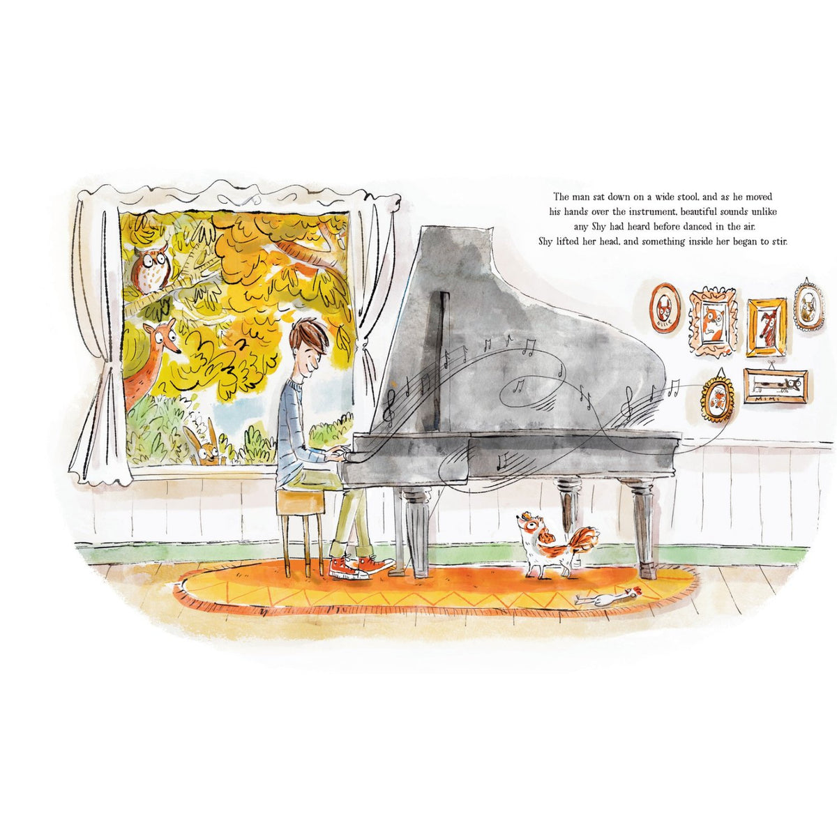 Sample pages (4) from 'Shy' by Julie Andrews, Emma Walton Hamilton and others - preschool hardcover