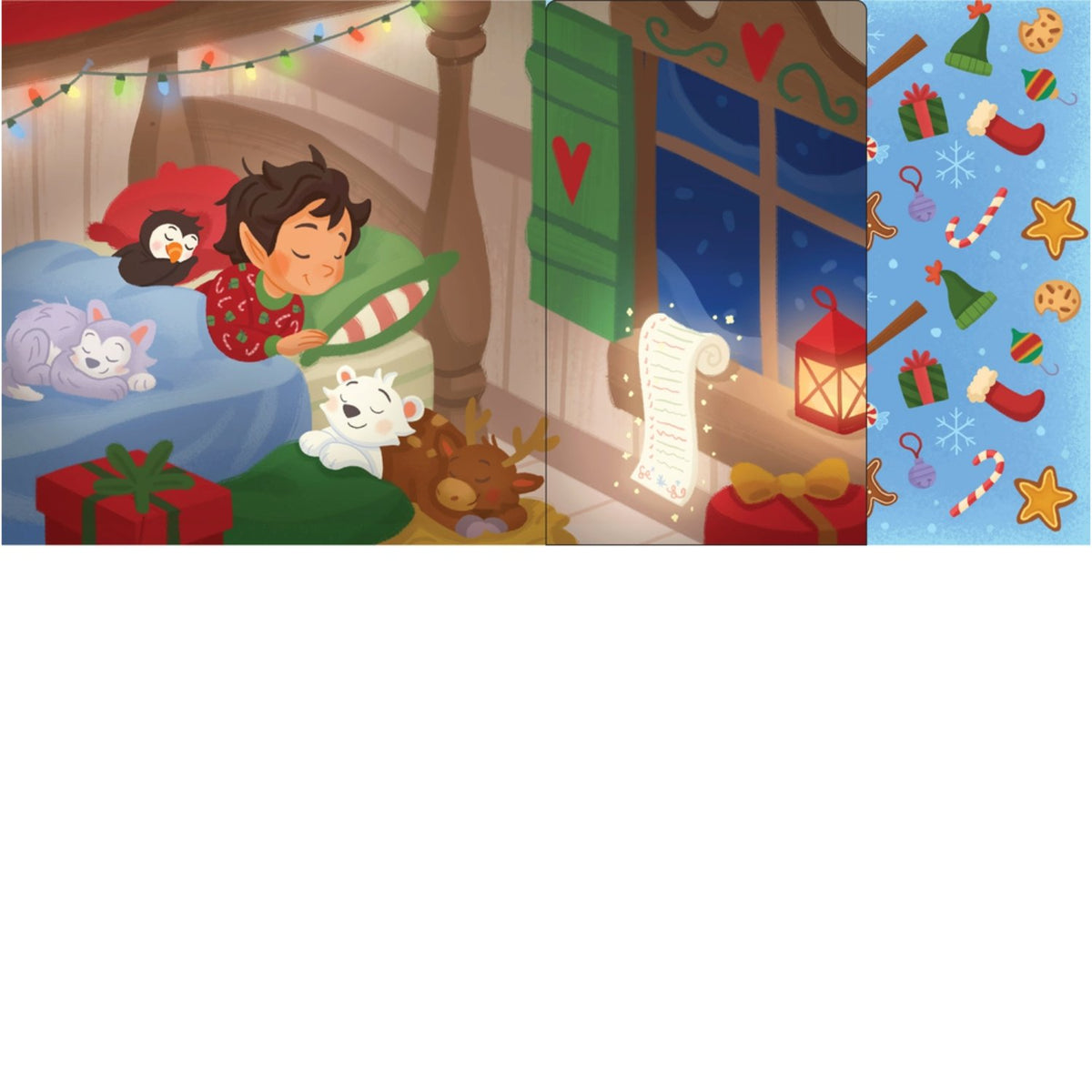 Sample pages (6) from 'Little Elf's To-Do List (A Magical Li…' by Helen Kemp Zax and Kiersten Eve Eagan - preschool hardcover