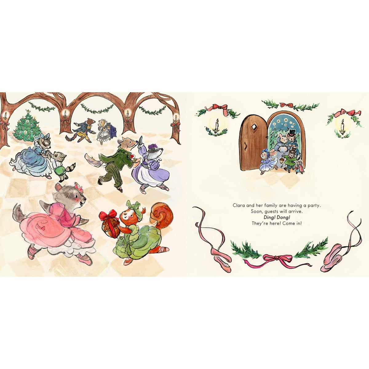 Sample pages (2) from 'Woodland Nutcracker' by Faith Pray - preschool hardcover