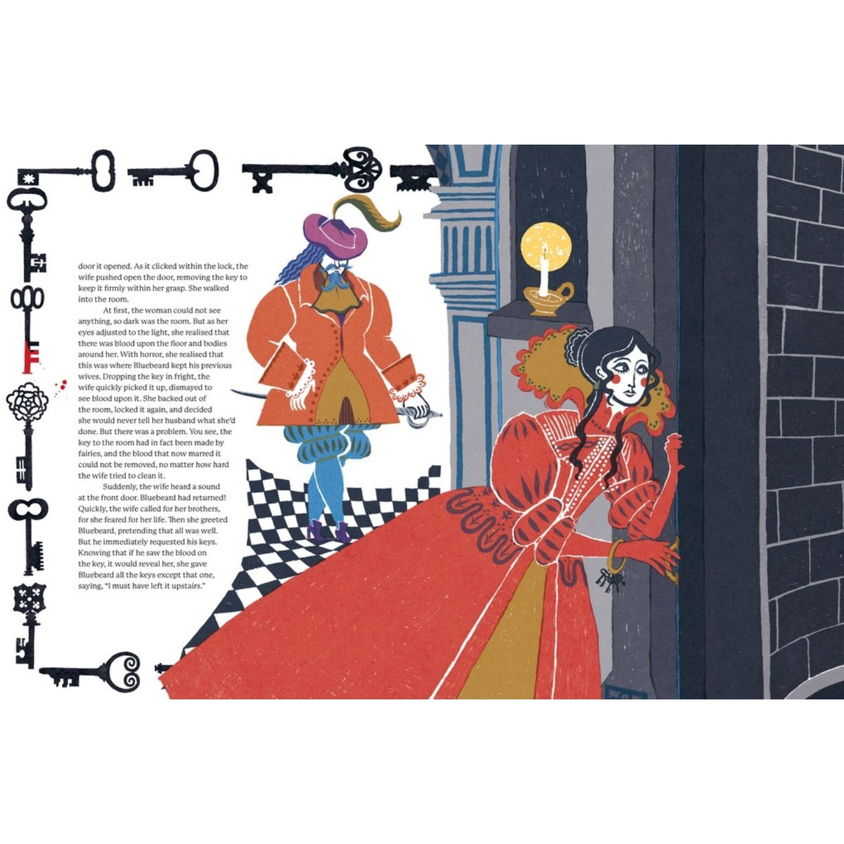 Sample pages (4) from 'British Library Book of Fairy Tales' by Freya Hartas - children's hardcover