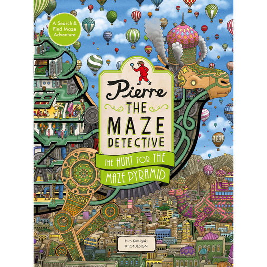 Children's hardcover cover: 'Pierre the Maze Detective: The Hunt for the Maze Pyramid' by Hiro Kamigaki