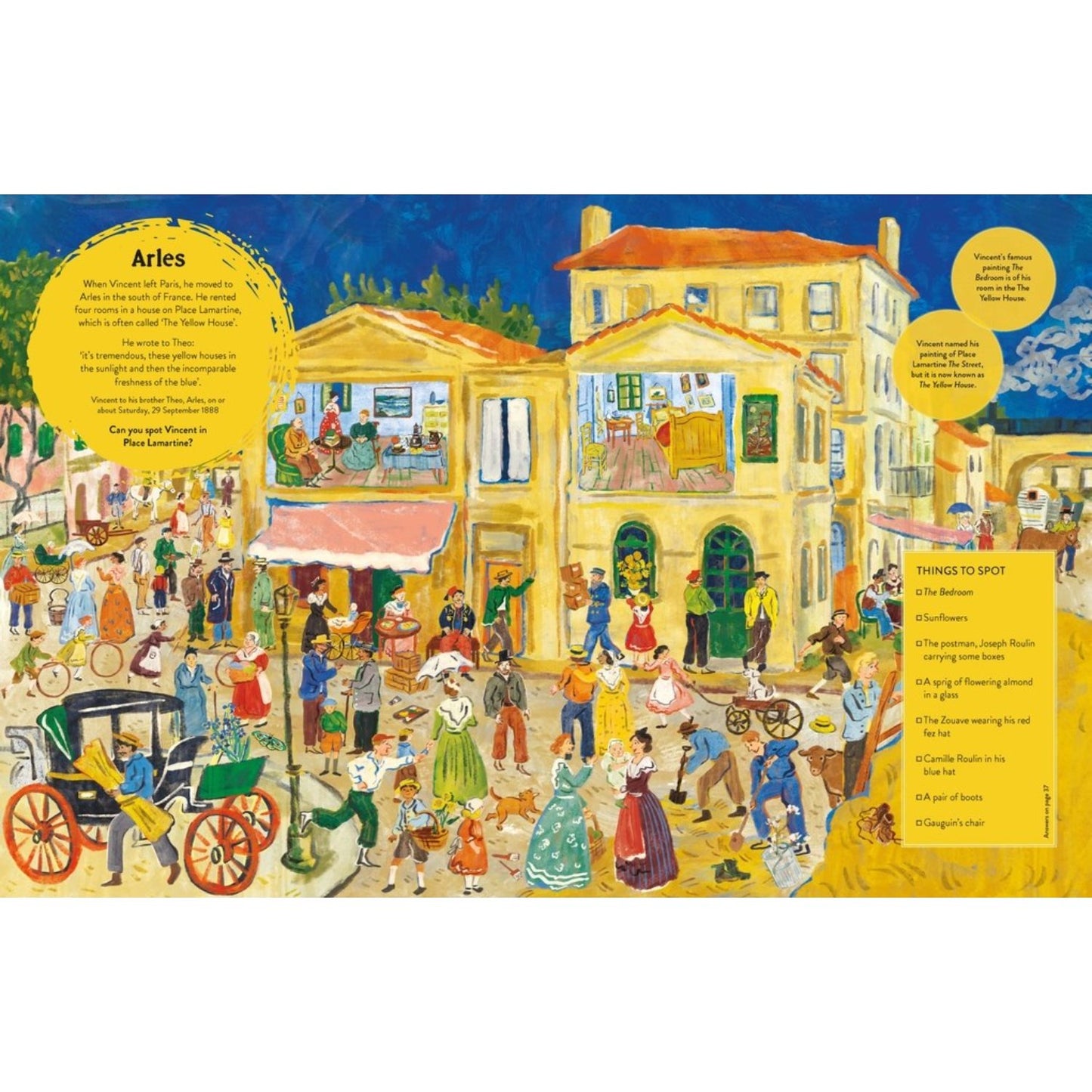 Find Vincent van Gogh - A Spotting Book | Hardcover | Children's Book on Art & Music