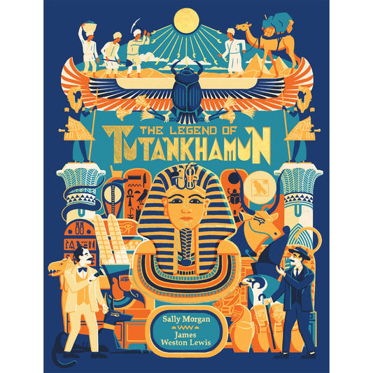 Children's paperback cover: 'Legend of Tutankhamun' by James Weston Lewis and Sally Morgan