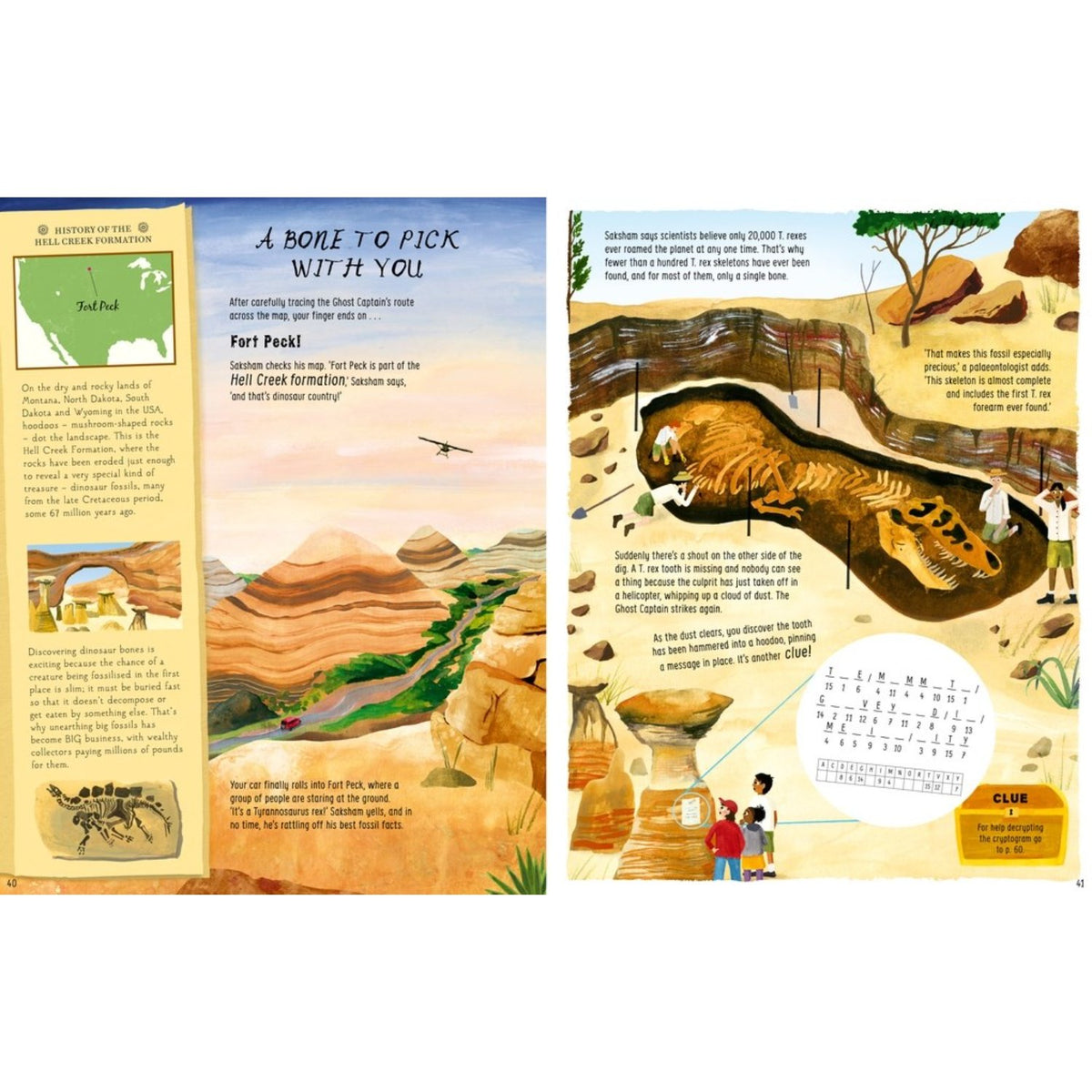 Sample pages (4) from 'Treasure Hunt' by Leisa Stewart-Sharpe and Gordy Wright - children's paperback